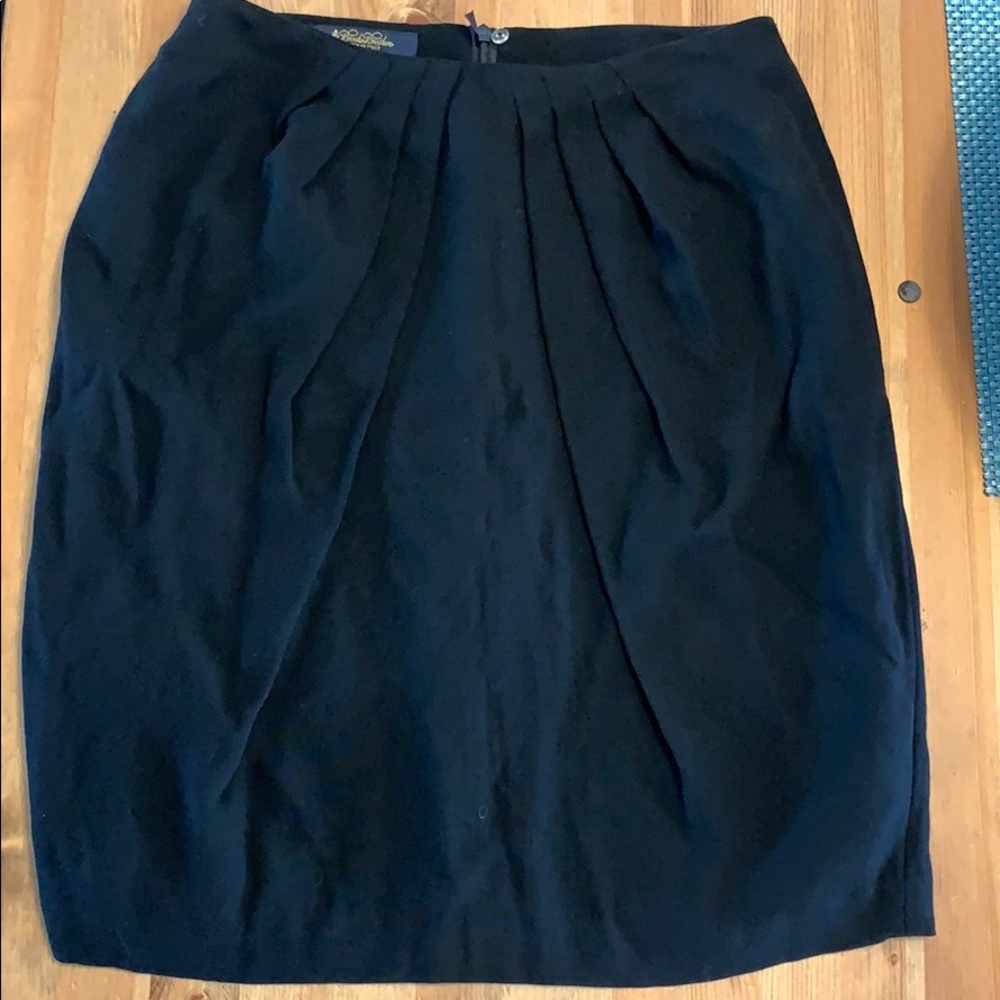 Brooks Brothers draped pencil skirt